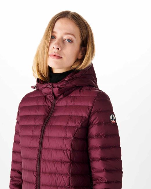Jott Hooded Down Jacket Aubergine Nour