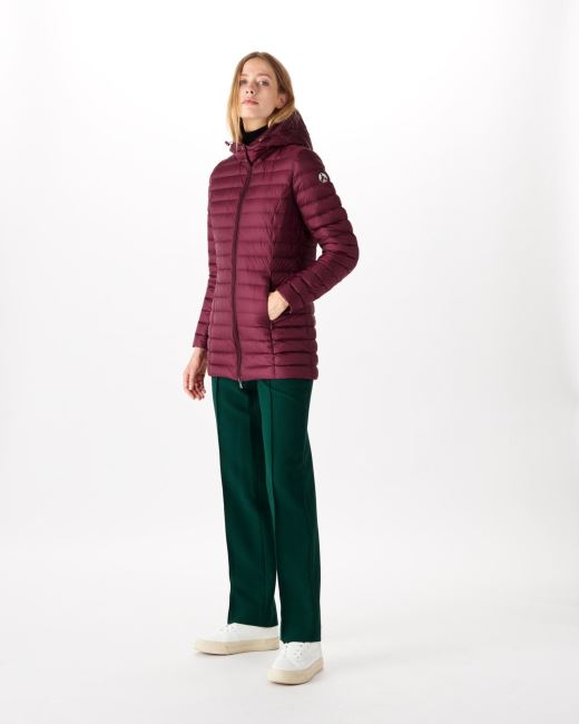 Jott Hooded Down Jacket Aubergine Nour
