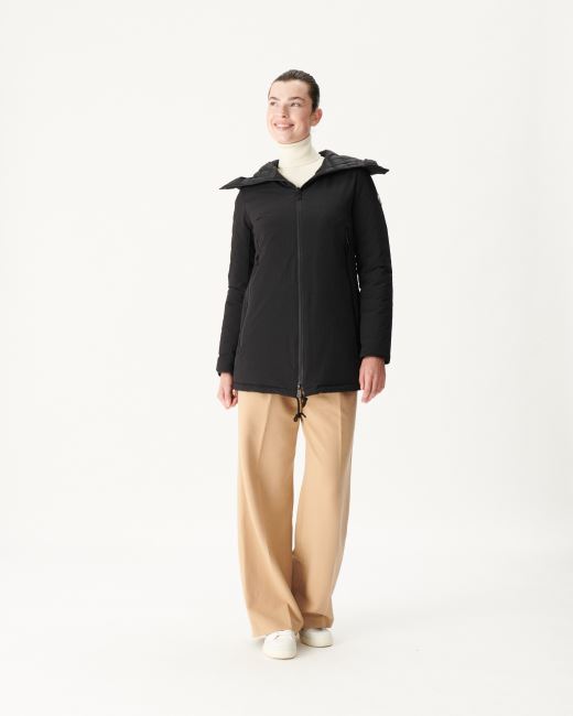 Jott Hooded Down Jacket Noir Siberie