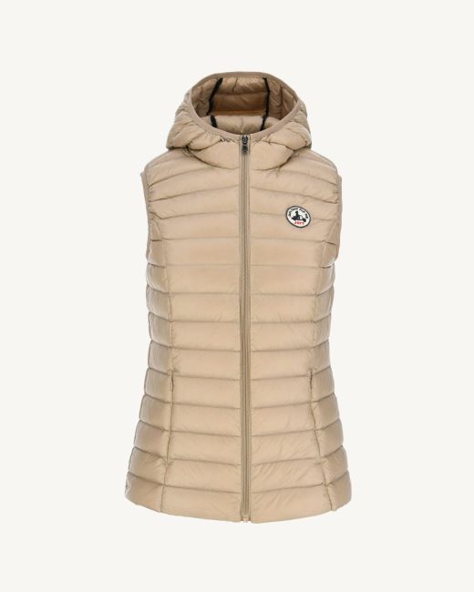 Jott Light Sleeveless Down Jacket Beige Mali