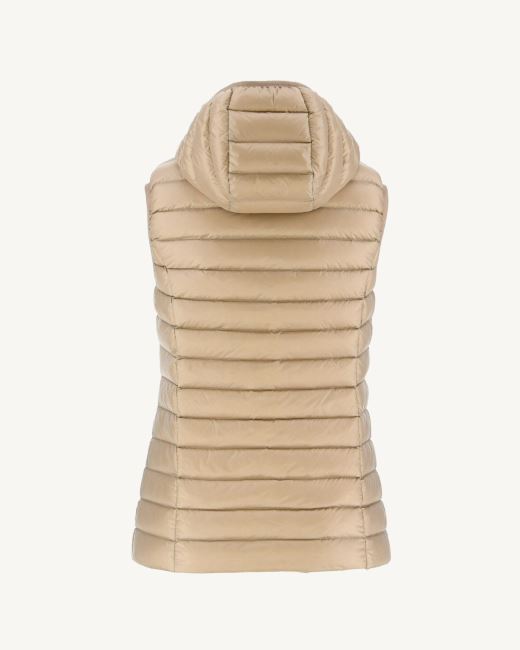 Jott Light Sleeveless Down Jacket Beige Mali