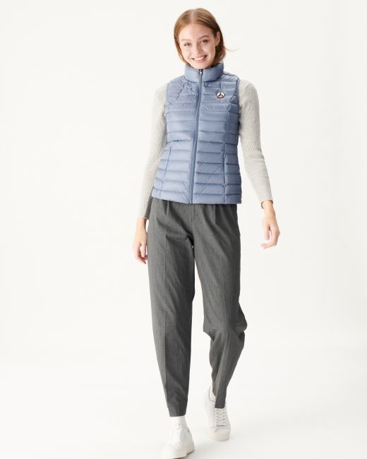 Jott Light Sleeveless Down Jacket Blue Delave Seda