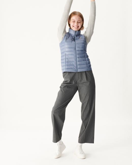 Jott Light Sleeveless Down Jacket Blue Delave Seda