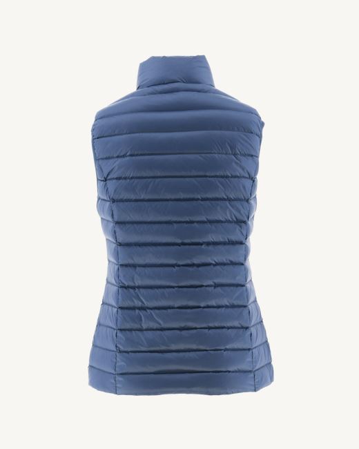 Jott Light Sleeveless Down Jacket Blue Jeans Seda