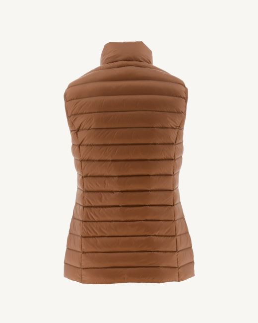 Jott Light Sleeveless Down Jacket Camel Seda