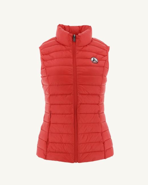 Jott Light Sleeveless Down Jacket Fire Red Seda