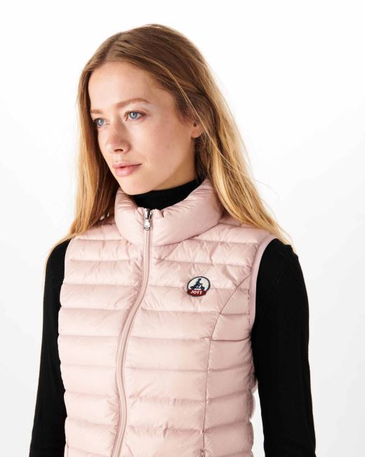 Jott Light Sleeveless Down Jacket Rose Pale Seda