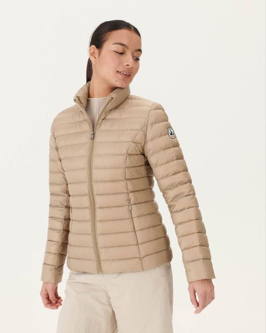 Jott Lightweight Down Jacket Beige Cha