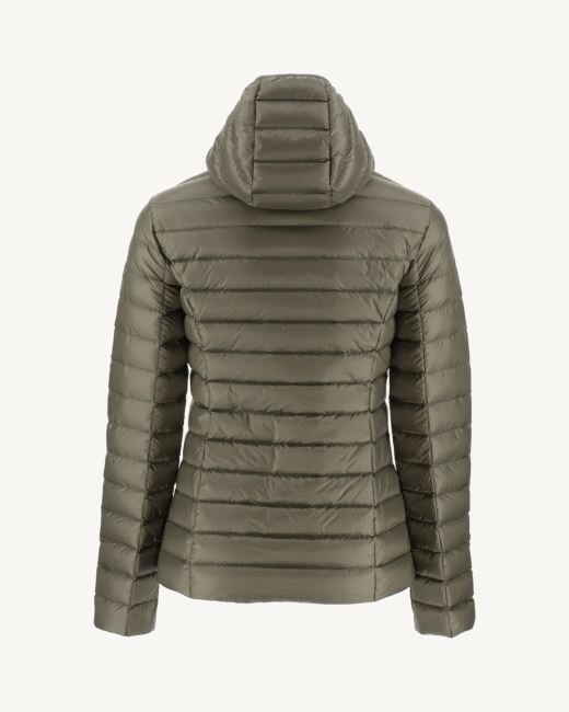 Jott Lightweight Hooded Down Jacket Army Cloe