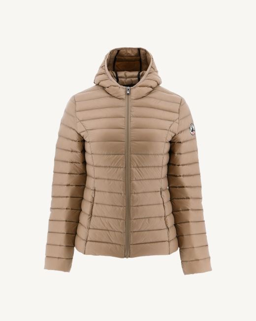 Jott Lightweight Hooded Down Jacket Beige Cloe