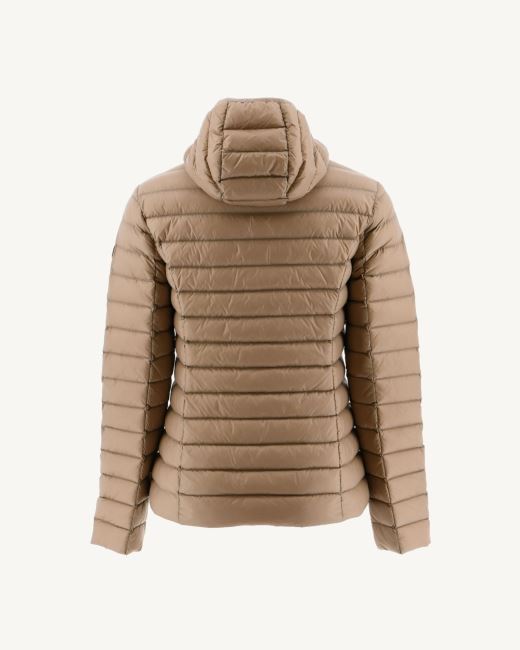 Jott Lightweight Hooded Down Jacket Beige Cloe