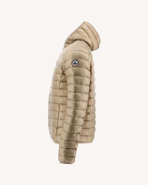 Jott Lightweight Hooded Down Jacket Beige Nico