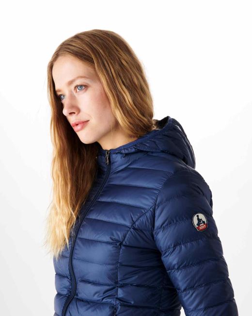 Jott Lightweight Hooded Down Jacket Blue Abysse Cloe