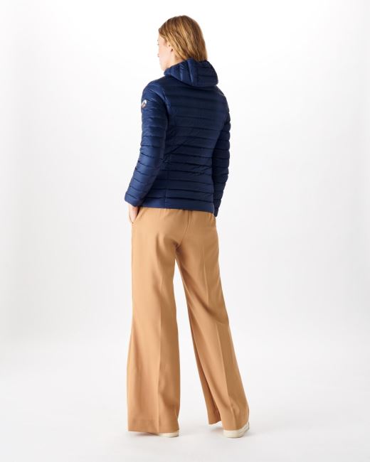 Jott Lightweight Hooded Down Jacket Blue Abysse Cloe