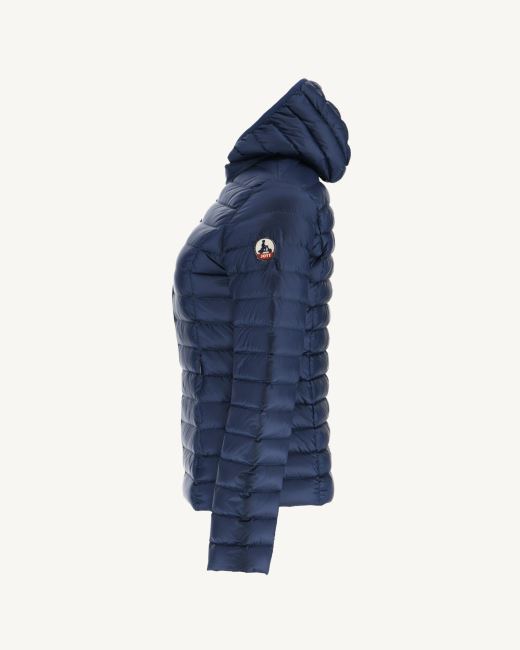 Jott Lightweight Hooded Down Jacket Blue Abysse Cloe