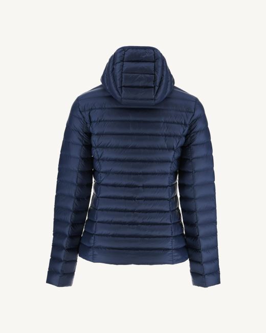 Jott Lightweight Hooded Down Jacket Blue Abysse Cloe