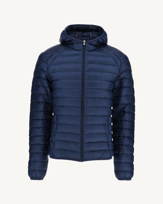 Jott Lightweight Hooded Down Jacket Blue Abysse Nico