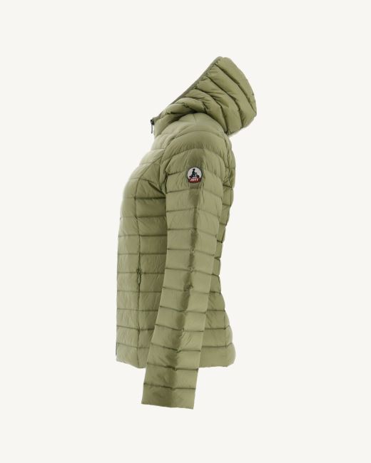 Jott Lightweight Hooded Down Jacket Bush Cloe