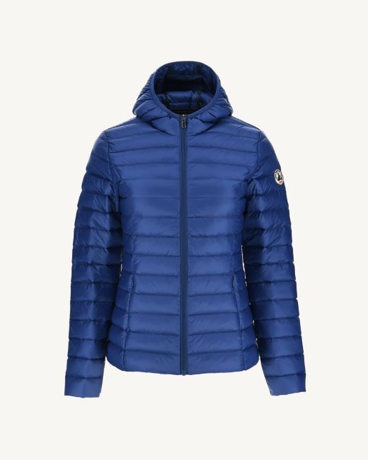Jott Lightweight Hooded Down Jacket Dark Denim Cloe