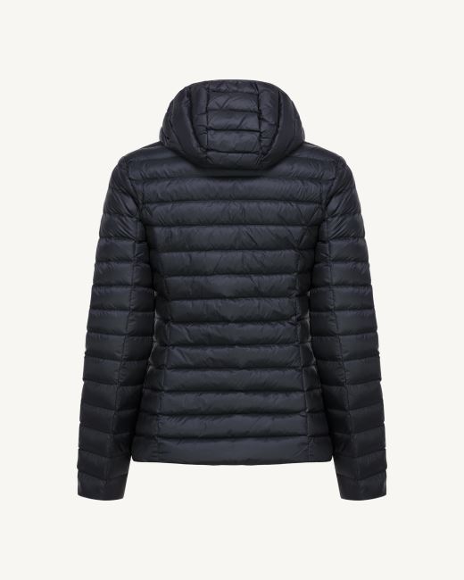 Jott Lightweight Hooded Down Jacket Navy Cloe