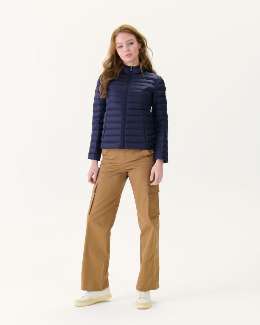 Jott Lightweight Hooded Down Jacket Navy Cloe