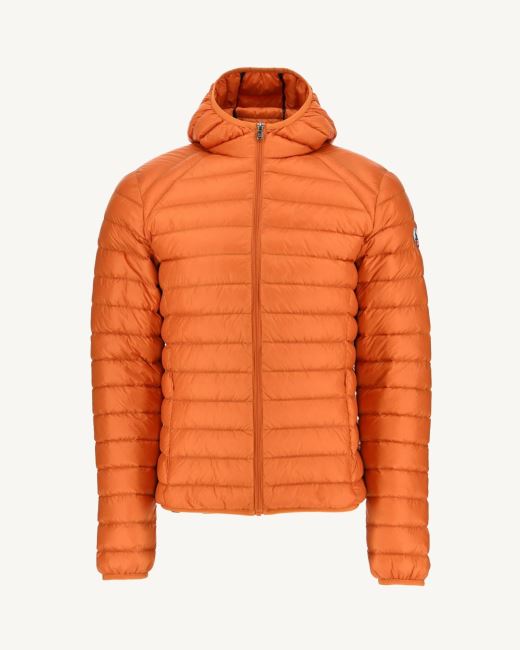 Jott Lightweight Hooded Down Jacket Orange Nico