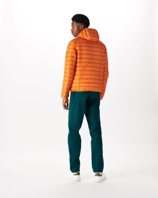 Jott Lightweight Hooded Down Jacket Orange Nico