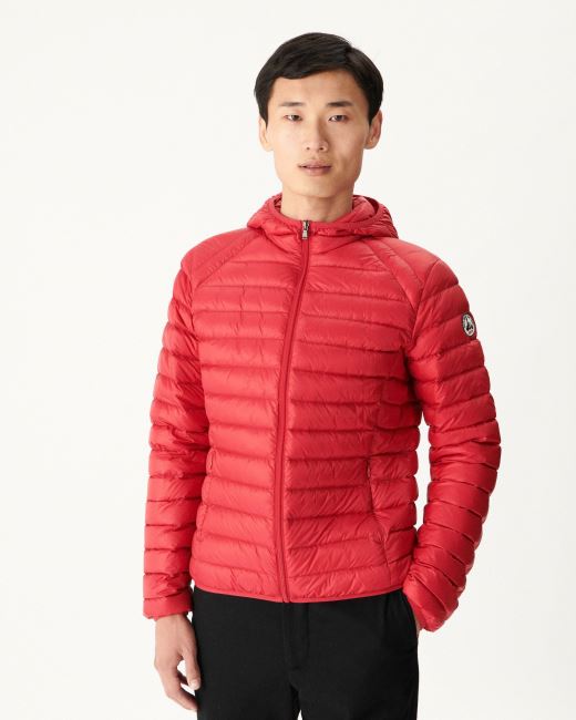 Jott Lightweight Hooded Down Jacket Rouge Nico