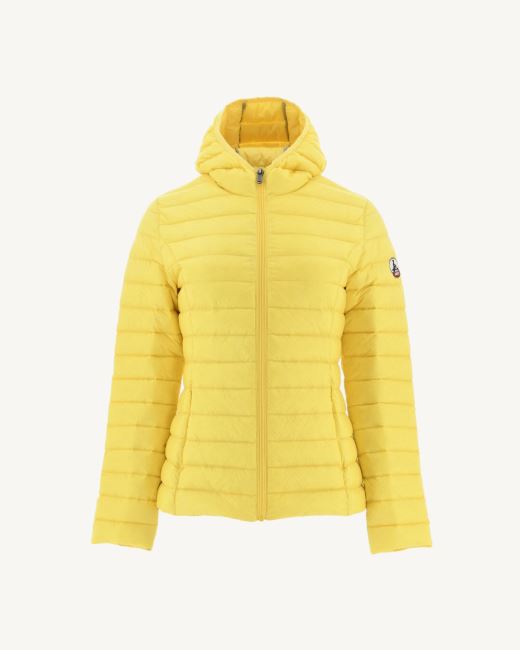 Jott Lightweight Hooded Down Jacket Soft Yellow Cloe