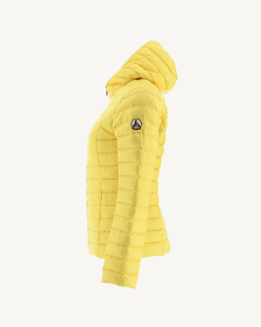 Jott Lightweight Hooded Down Jacket Soft Yellow Cloe