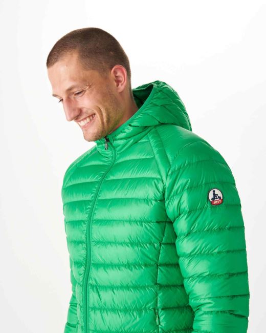 Jott Lightweight Hooded Down Jacket Vert Nico