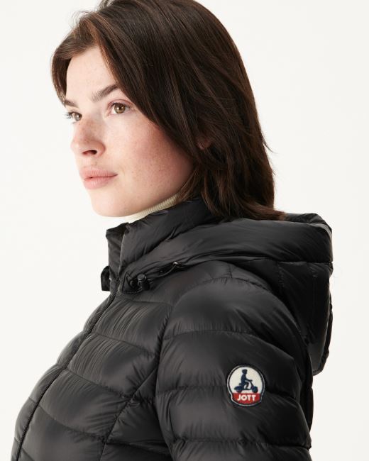 Jott Long And Light Down Jacket Noir Laurie