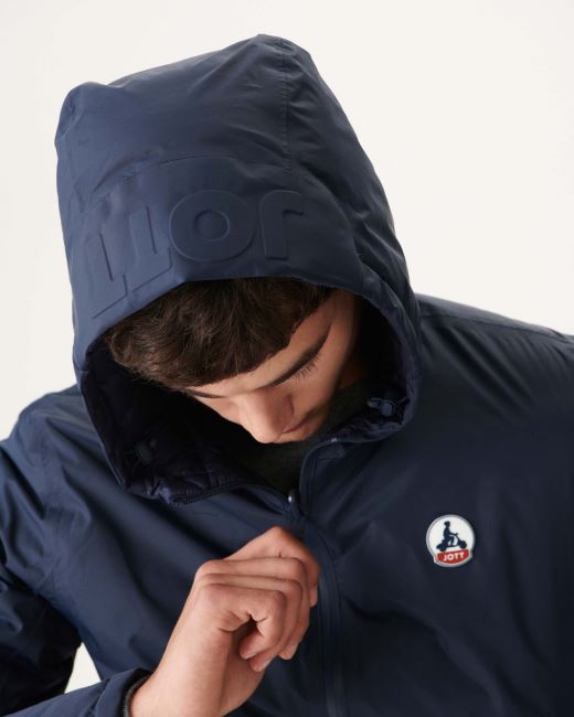 Jott Marine Reversible Hooded Puffer Jacket Bergen