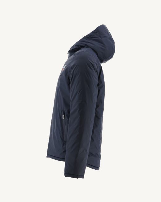 Jott Marine/Rouge Reversible Hooded Puffer Jacket Bergen