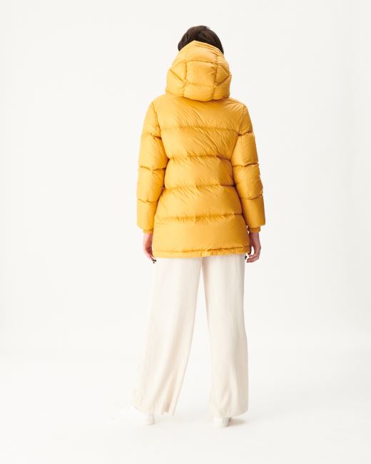 Jott Moutarde Extreme Cold Delhi Hooded Puffer Jacket