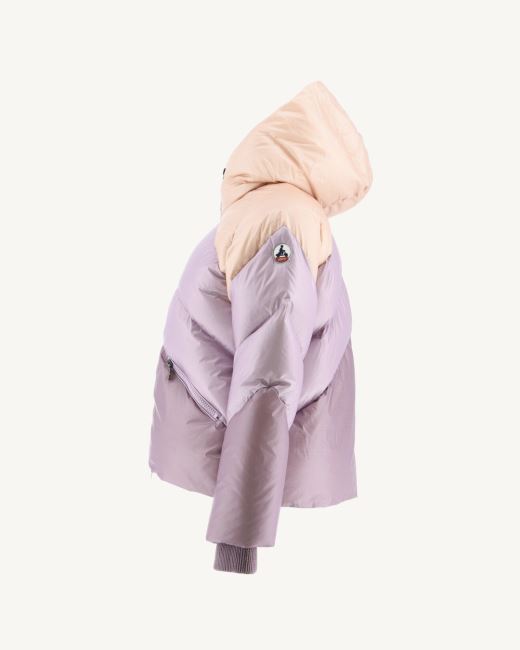 Jott Multi Lavender Hooded Puffer Jacket Stellar
