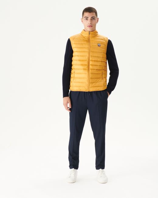 Jott Mustard Yellow Sleeveless Down Jacket Tom