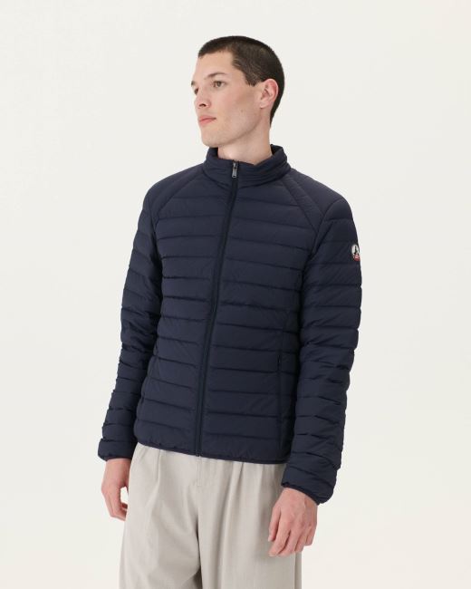 Jott Navy Aragon Lightweight Stretch Puffer Jacket