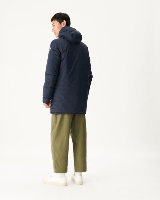 Jott Navy Blue/Red Reversible Light Puffer Jacket Amsterdam