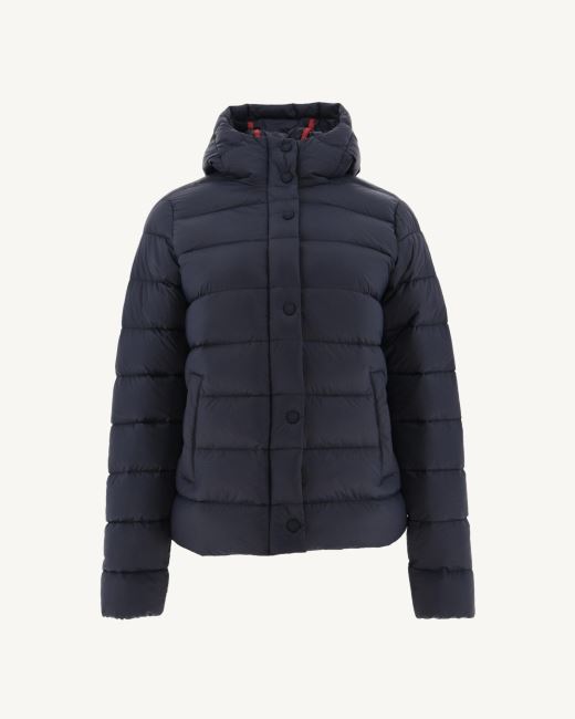 Jott Navy Jane Straight Hooded Puffer Jacket