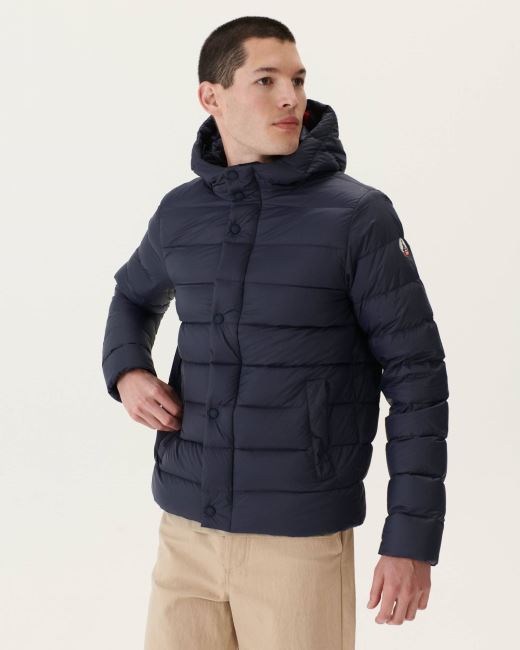 Jott Navy Jorge Hooded Puffer Jacket