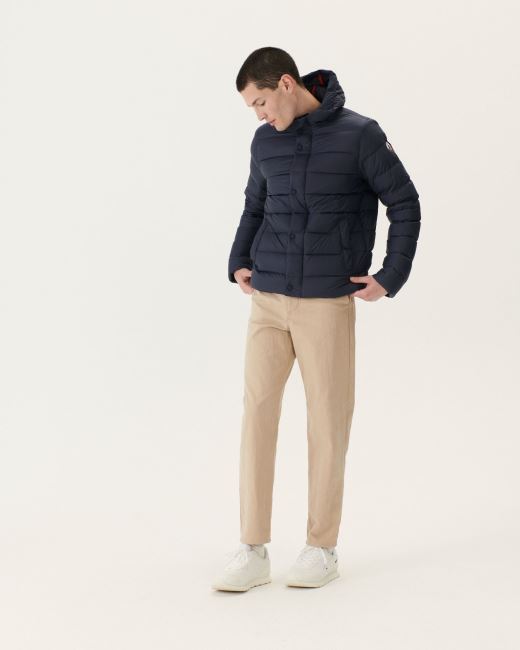 Jott Navy Jorge Hooded Puffer Jacket