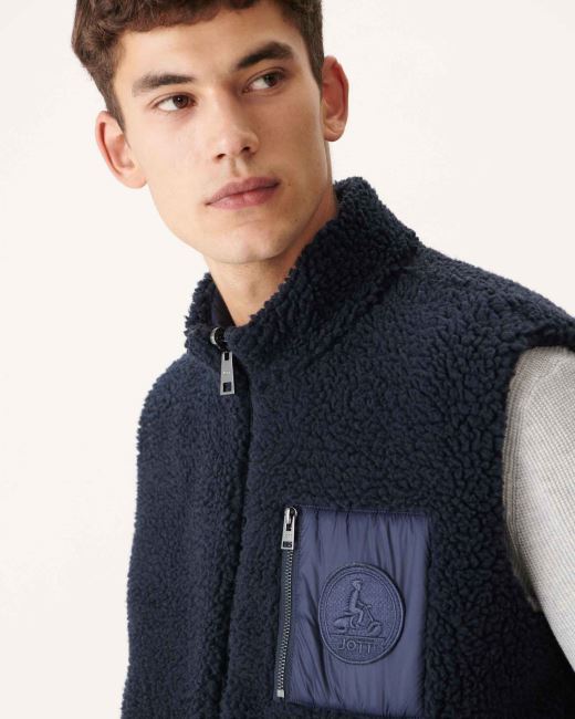 Jott Navy Reversible Sleevless Down Jacket Sami