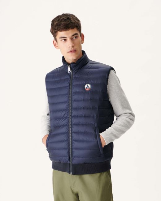 Jott Navy Reversible Sleevless Down Jacket Sami