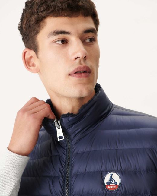 Jott Navy Reversible Sleevless Down Jacket Sami