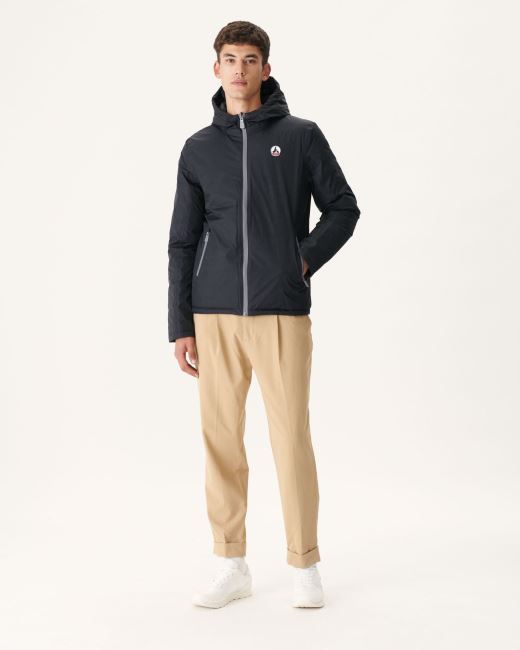Jott Noir Reversible Hooded Puffer Jacket Bergen