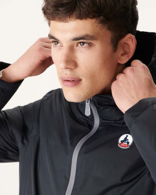 Jott Noir Reversible Hooded Puffer Jacket Bergen