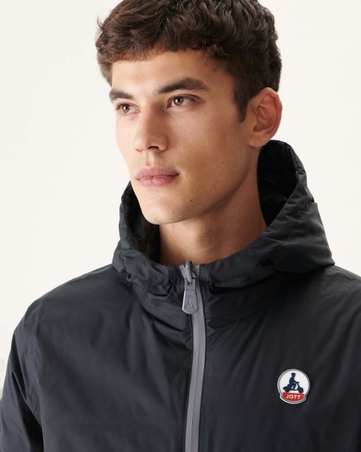 Jott Noir Reversible Hooded Puffer Jacket Bergen