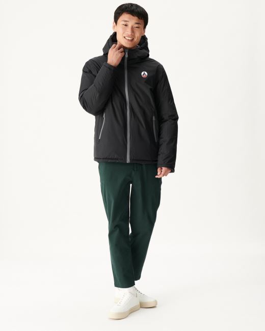 Jott Noir/Anthracite Extreme Cold Hooded Reversible Down Jacket Aspen