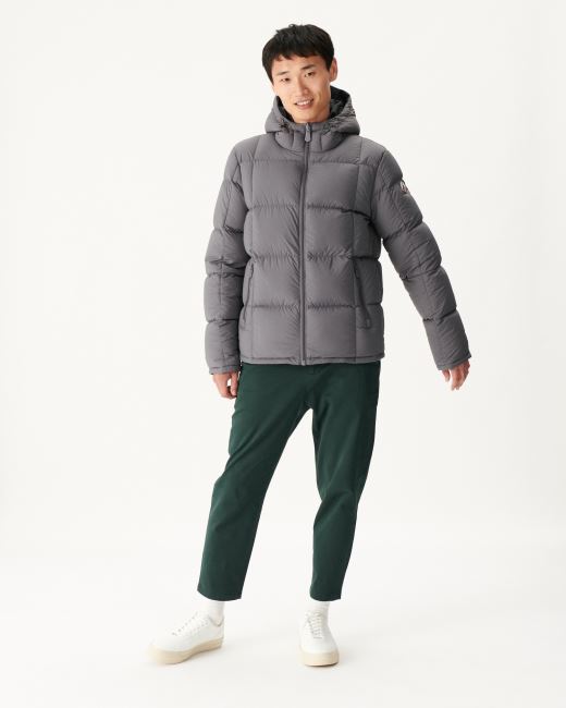 Jott Noir/Anthracite Extreme Cold Hooded Reversible Down Jacket Aspen